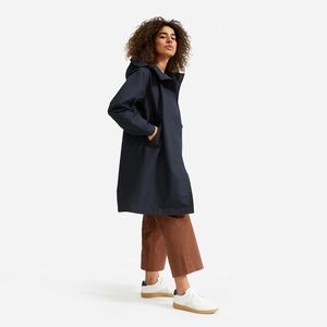 Everlane Anorak rain coat, black, large